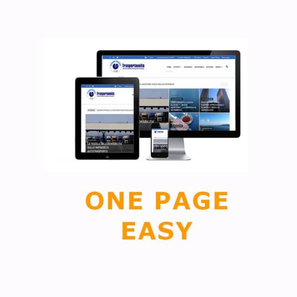 One Page WebSite - Easy